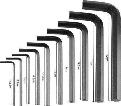 Allen key deals set sizes