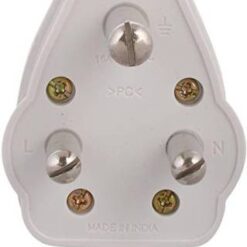 ANCHOR 3 Pin ToP Plug 16A (pack of 1) Power Plug (White)