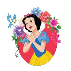 Asian Paints Snow White and Birdie Official Wall Sticker