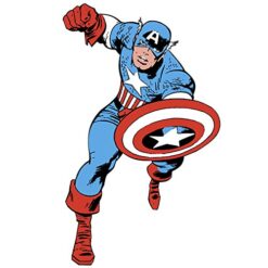 Asian Paints Marvel Classic Captain America Giant Wall Sticker