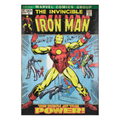 Asian Paints Iron Man Comic Book Cover Wall Sticker