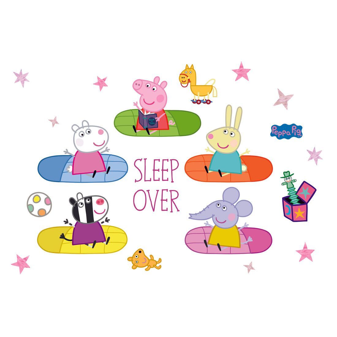 Asian Paints Peppa Pig Sleepover Fun Wall Sticker Buy at Best Price