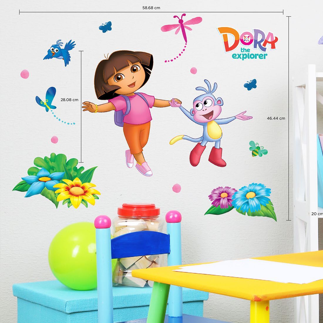 Asian Paints Dora Flower Field Fun Wall Sticker Buy at Best Price